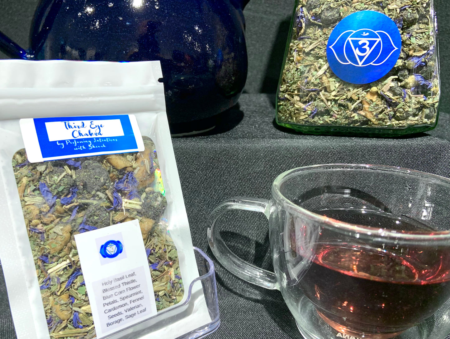 Chakra Crystal Herbal Tea Collection with Affirmations (10 teas)