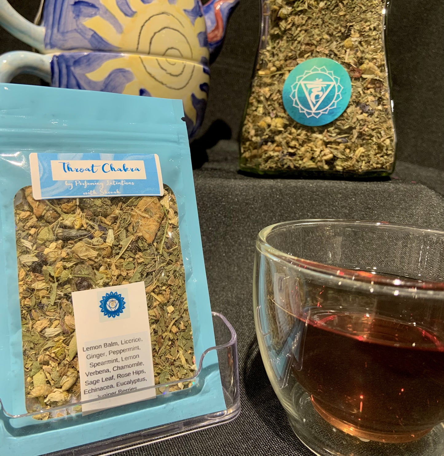 Chakra Crystal Herbal Tea Collection with Affirmations (10 teas)