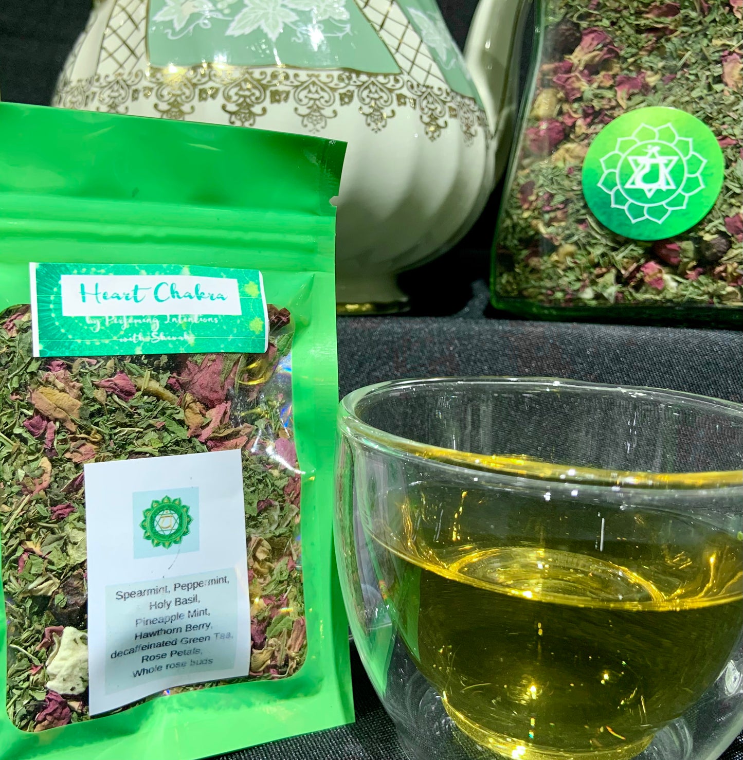 Chakra Crystal Herbal Tea Collection with Affirmations (10 teas)