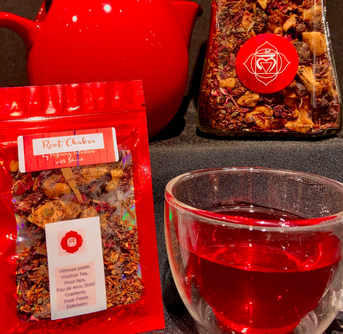 Chakra Crystal Herbal Tea Collection with Affirmations (10 teas)