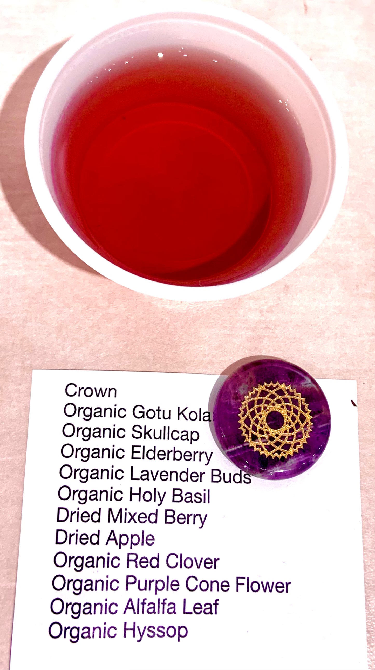 Chakra Crystal Herbal Tea Collection with Affirmations (10 teas)