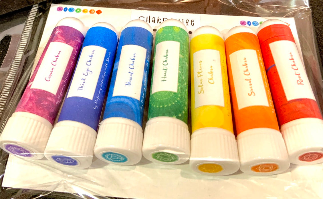 Chakra Perfume Set 3ml (set of seven includes an Aroma Reading)
