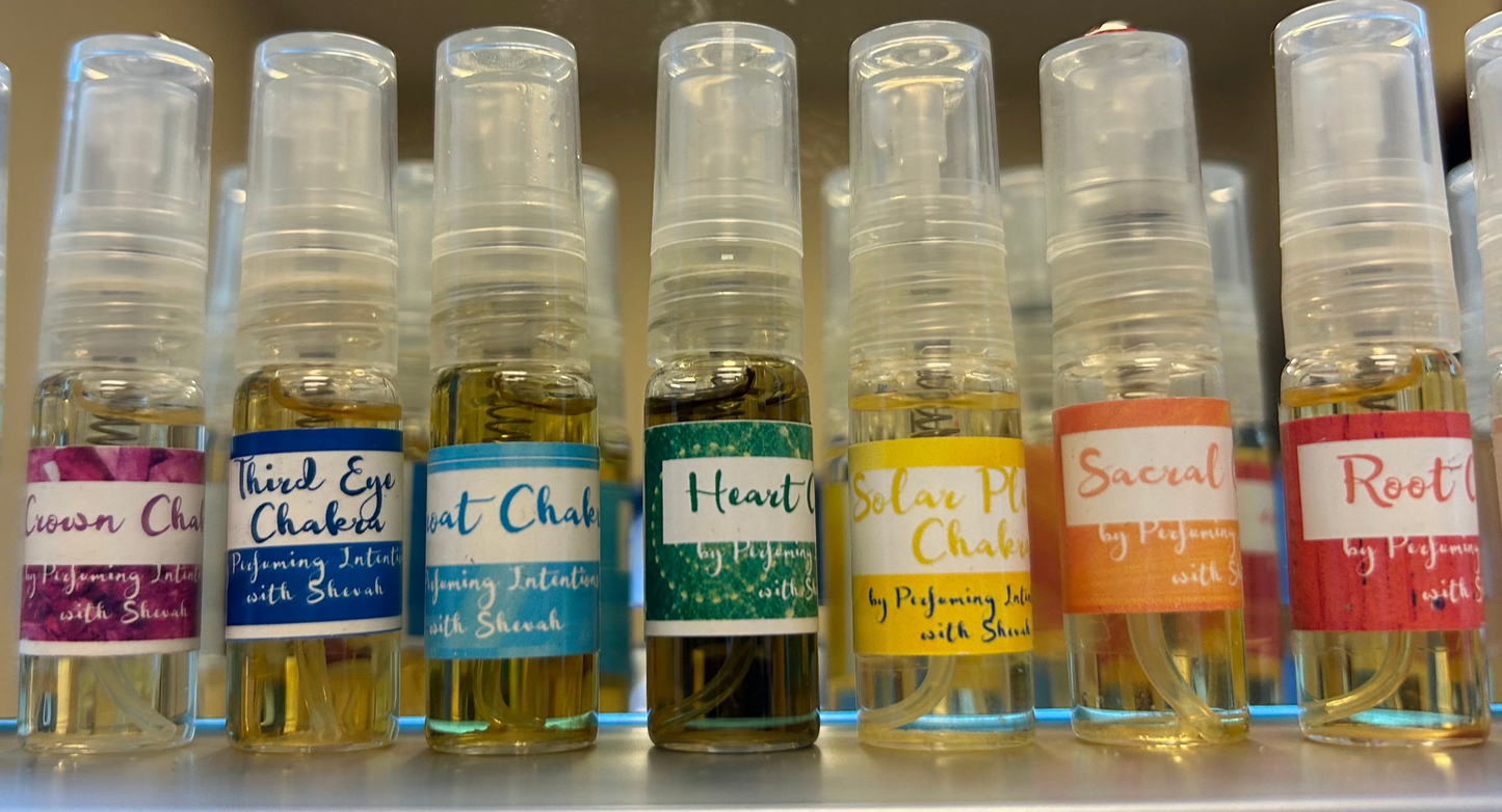 Chakra Perfume Collection with Aroma Reading