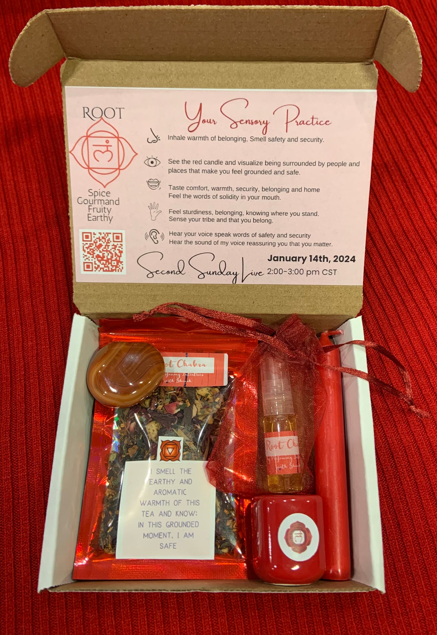 12 month Subscription to the 5 Sensory Chakra Gift Box Collection and Immersive Community Workshops