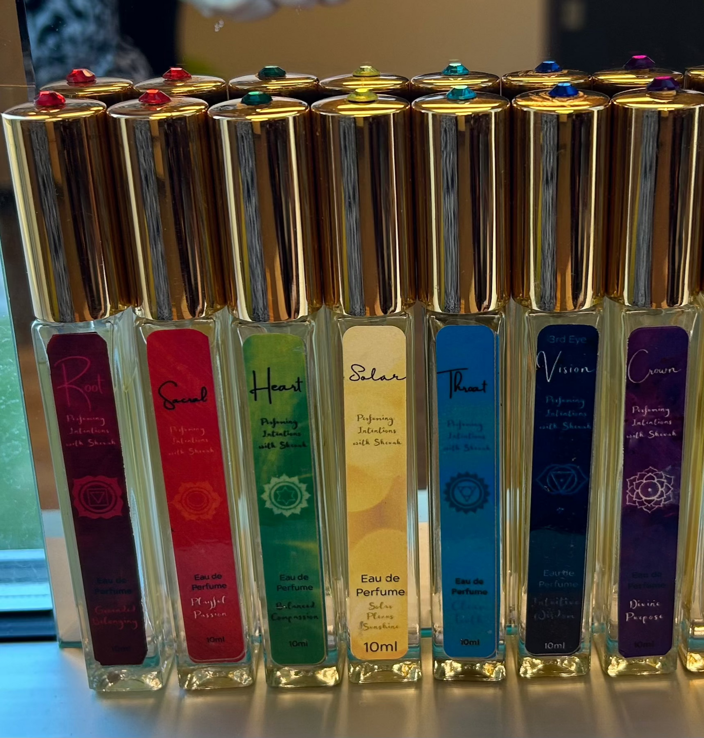 Chakra Perfume Collection with Aroma Reading