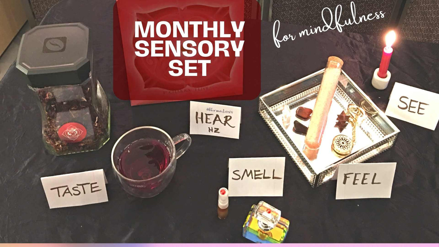 12 month Subscription to the 5 Sensory Chakra Gift Box Collection and Immersive Community Workshops