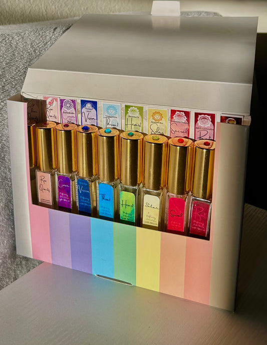 Complete Chakra Perfume Set with Aroma Reading